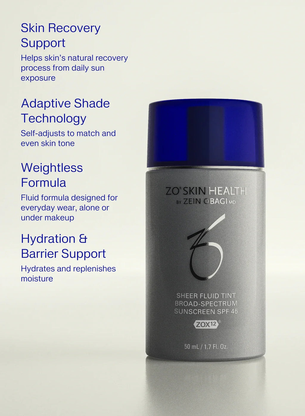 ZO® SKIN HEALTH Sheer Fluid Tint Broad Spectrum SPF 45- 50 ml / 1.7 oz. (Fair Light)