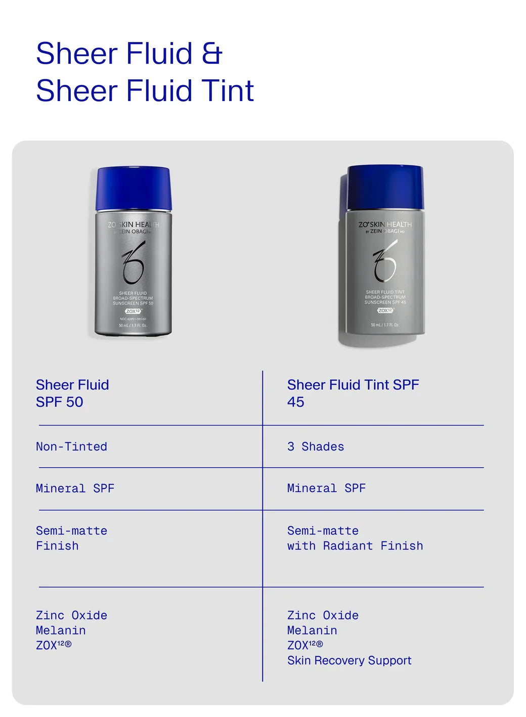 ZO® SKIN HEALTH Sheer Fluid Tint Broad Spectrum SPF 45- 50 ml / 1.7 oz. (Fair Light)